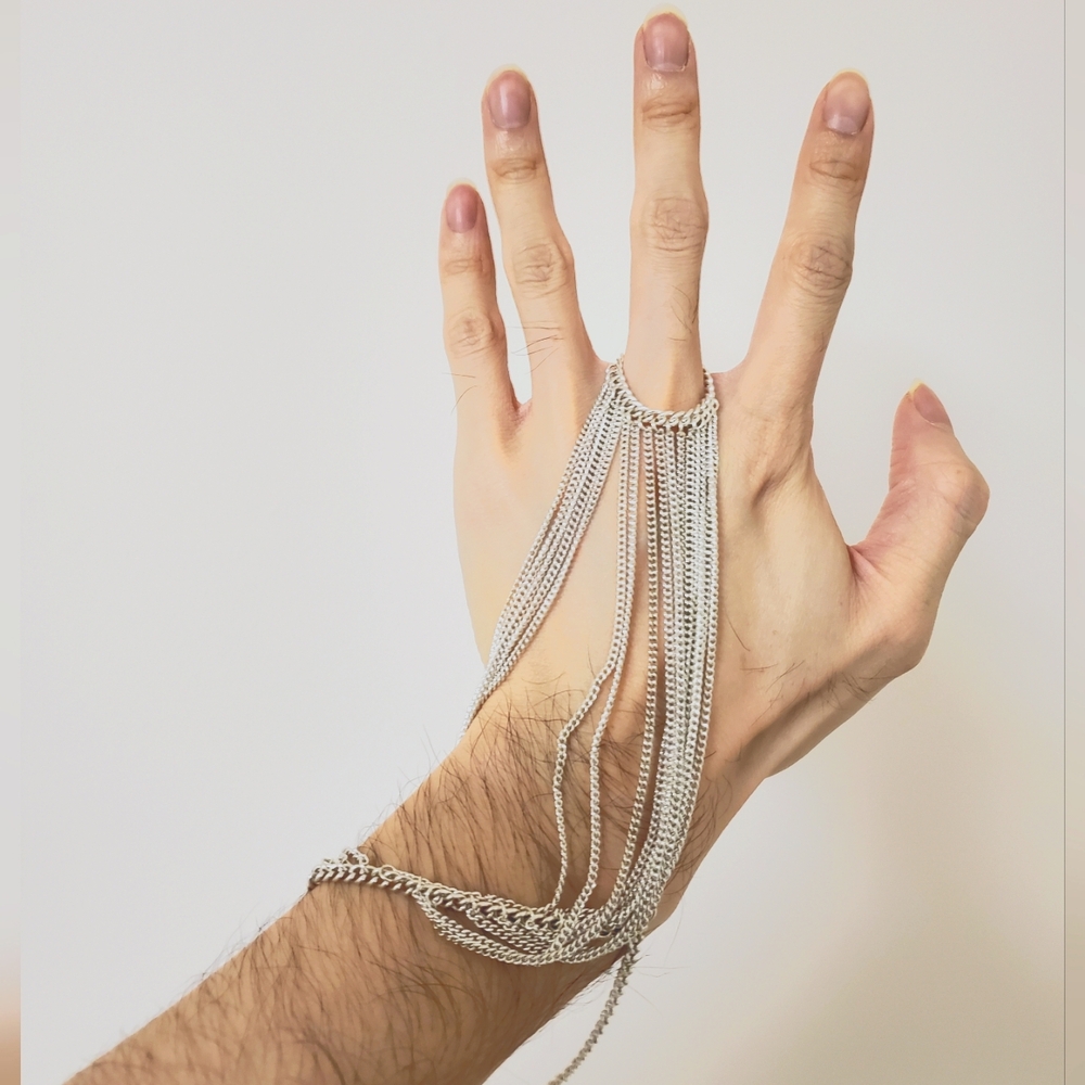 Silver Hand Chain Jewelry